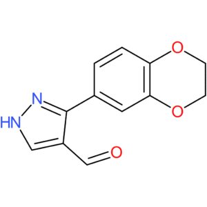 3-(2,3-dihydrobenzo[b][1,4]dioxin-6-yl)-1H-pyrazole-4-carbaldehyde