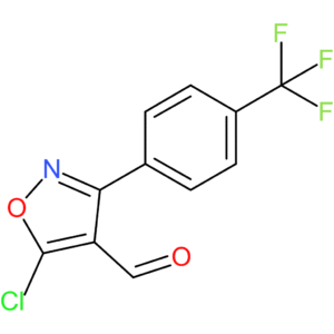 5-chloro-3-(4-(trifluoromethyl)phenyl)isoxazole-4-carbaldehyde