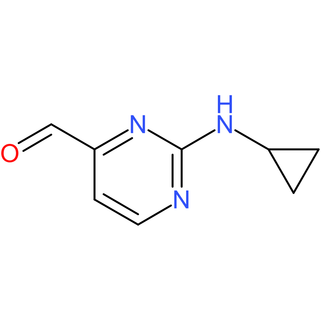 2-(cyclopropylamino)pyrimidine-4-carbaldehyde