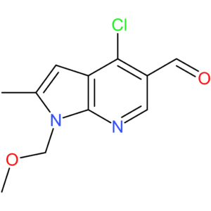 4-chloro-1-(methoxymethyl)-2-methyl-1H-pyrrolo[2,3-b]pyridine-5-carbaldehyde