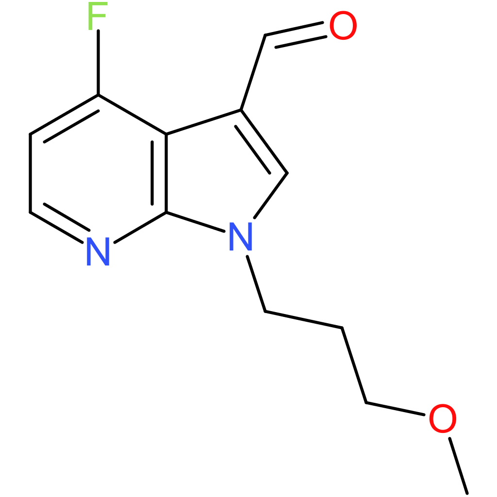 4-fluoro-1-(3-methoxypropyl)-1H-pyrrolo[2,3-b]pyridine-3-carbaldehyde
