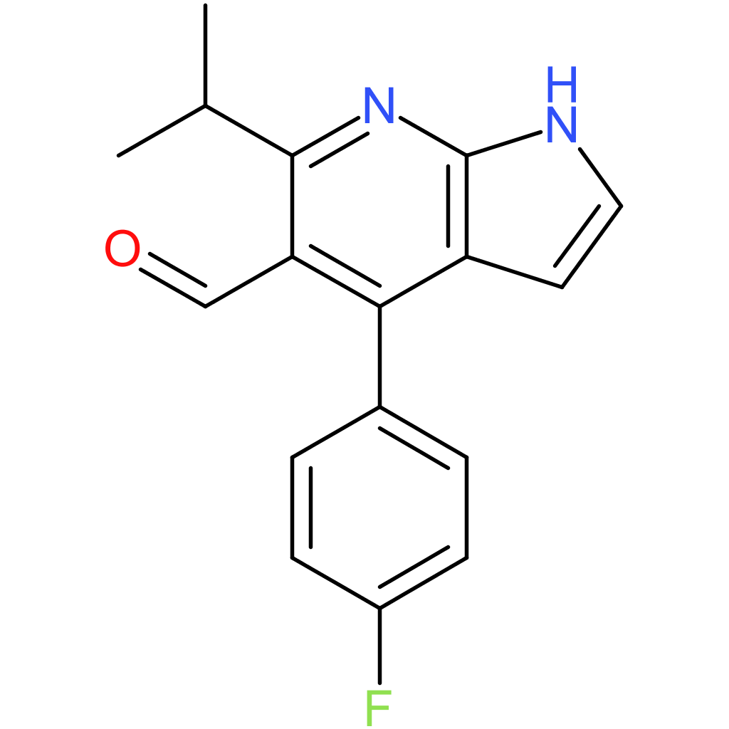 4-(4-fluorophenyl)-6-isopropyl-1H-pyrrolo[2,3-b]pyridine-5-carbaldehyde