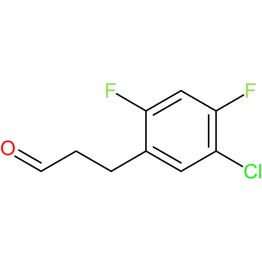 3-(5-chloro-2,4-difluorophenyl)propanal