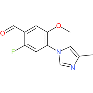 2-fluoro-5-methoxy-4-(4-methyl-1H-imidazol-1-yl)benzaldehyde