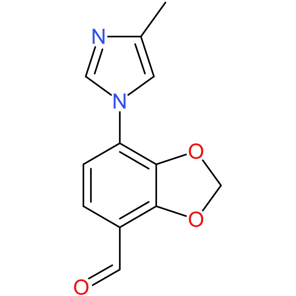 7-(4-methyl-1H-imidazol-1-yl)benzo[d][1,3]dioxole-4-carbaldehyde