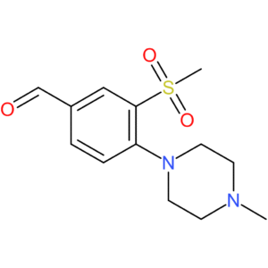 4-(4-methylpiperazin-1-yl)-3-(methylsulfonyl)benzaldehyde