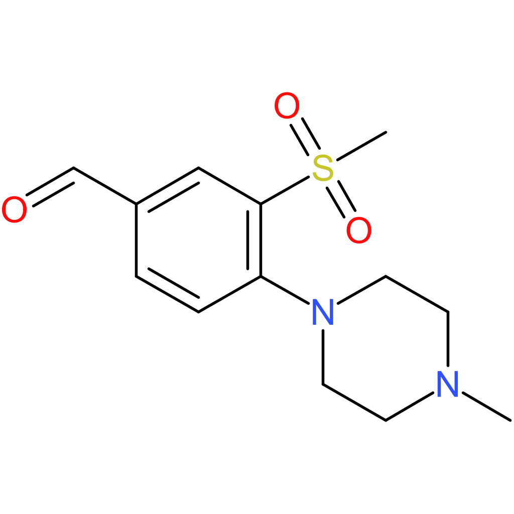 4-(4-methylpiperazin-1-yl)-3-(methylsulfonyl)benzaldehyde