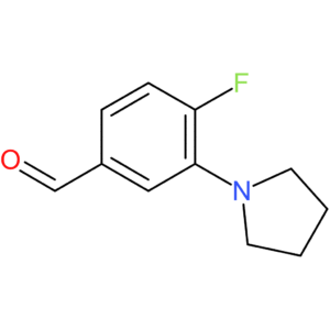 4-fluoro-3-(pyrrolidin-1-yl)benzaldehyde