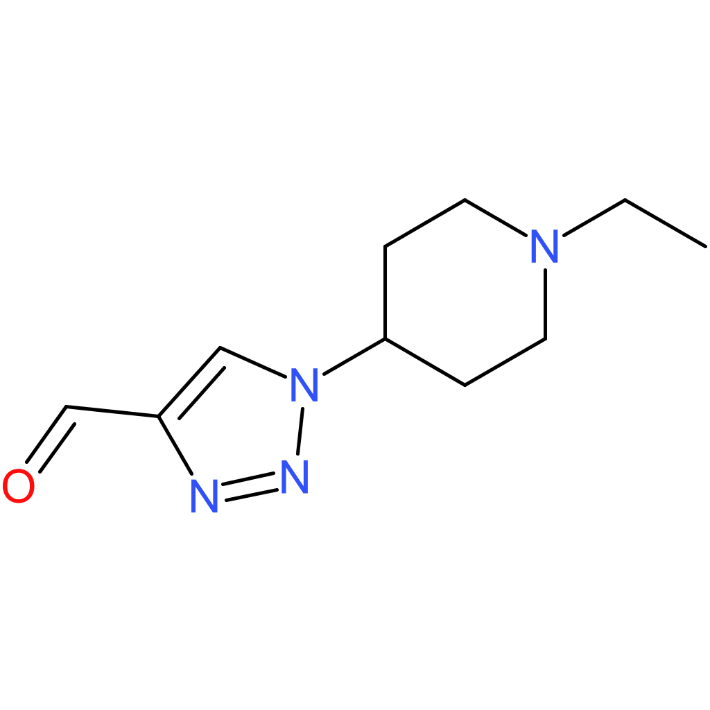 1-(1-ethylpiperidin-4-yl)-1H-1,2,3-triazole-4-carbaldehyde