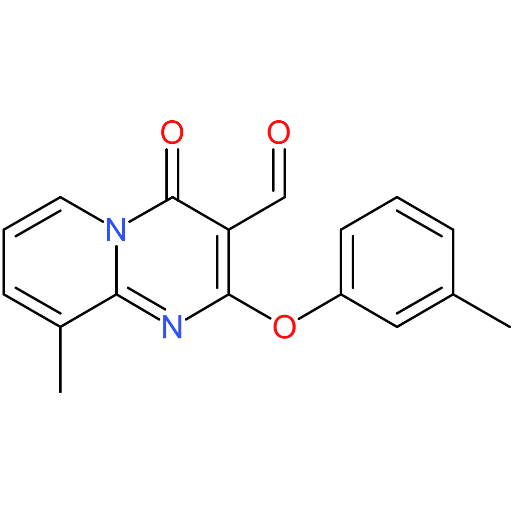 9-methyl-4-oxo-2-(m-tolyloxy)-4H-pyrido[1,2-a]pyrimidine-3-carbaldehyde