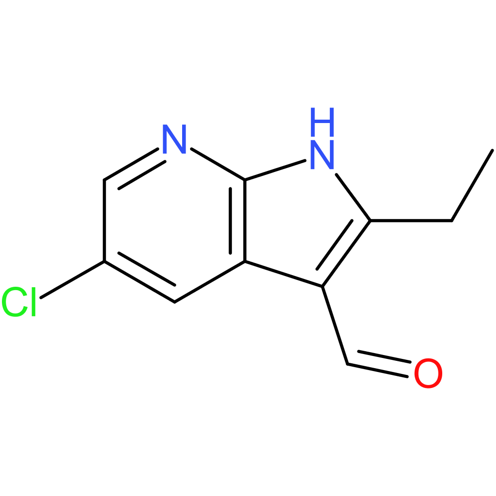 5-chloro-2-ethyl-1H-pyrrolo[2,3-b]pyridine-3-carbaldehyde