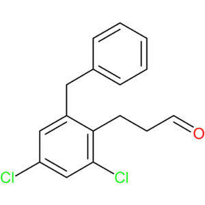 3-(2-benzyl-4,6-dichlorophenyl)propanal