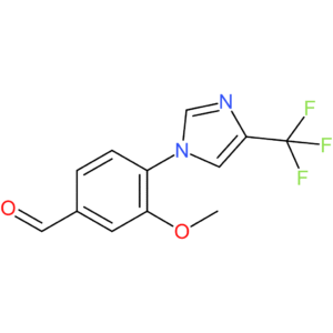 3-methoxy-4-(4-(trifluoromethyl)-1H-imidazol-1-yl)benzaldehyde