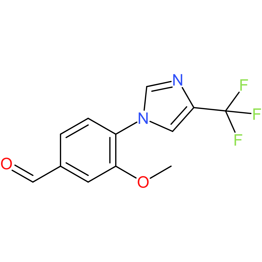 3-methoxy-4-(4-(trifluoromethyl)-1H-imidazol-1-yl)benzaldehyde