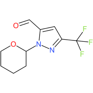 1-(tetrahydro-2H-pyran-2-yl)-3-(trifluoromethyl)-1H-pyrazole-5-carbaldehyde