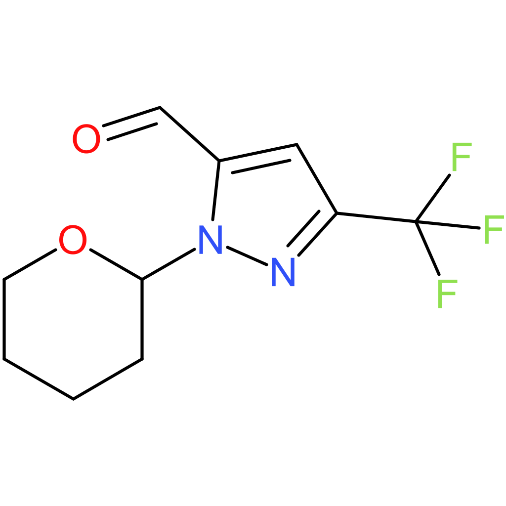 1-(tetrahydro-2H-pyran-2-yl)-3-(trifluoromethyl)-1H-pyrazole-5-carbaldehyde