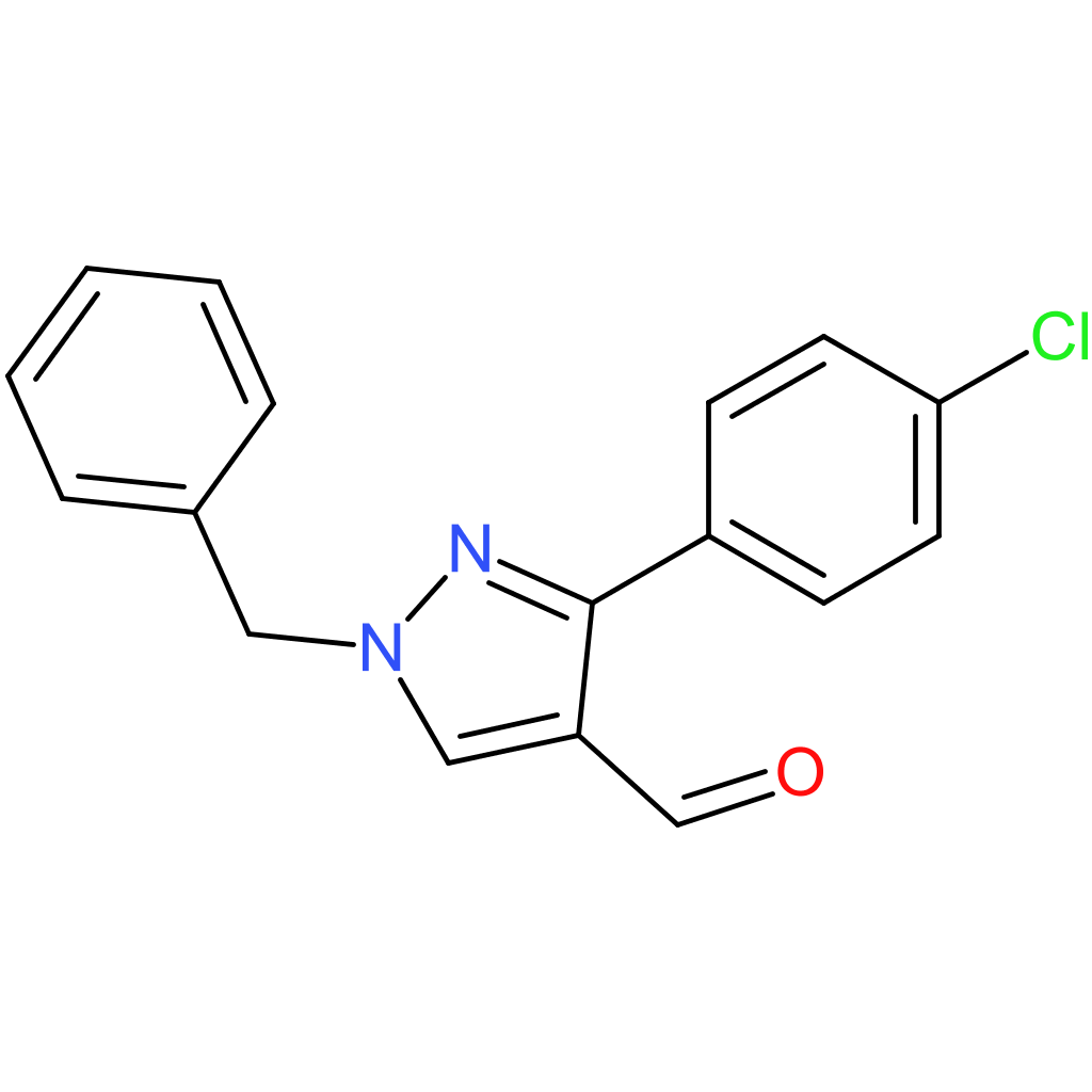 1-benzyl-3-(4-chlorophenyl)-1H-pyrazole-4-carbaldehyde