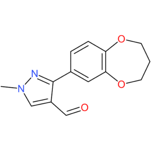 3-(3,4-dihydro-2H-benzo[b][1,4]dioxepin-7-yl)-1-methyl-1H-pyrazole-4-carbaldehyde