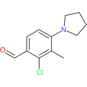 2-chloro-3-methyl-4-(pyrrolidin-1-yl)benzaldehyde