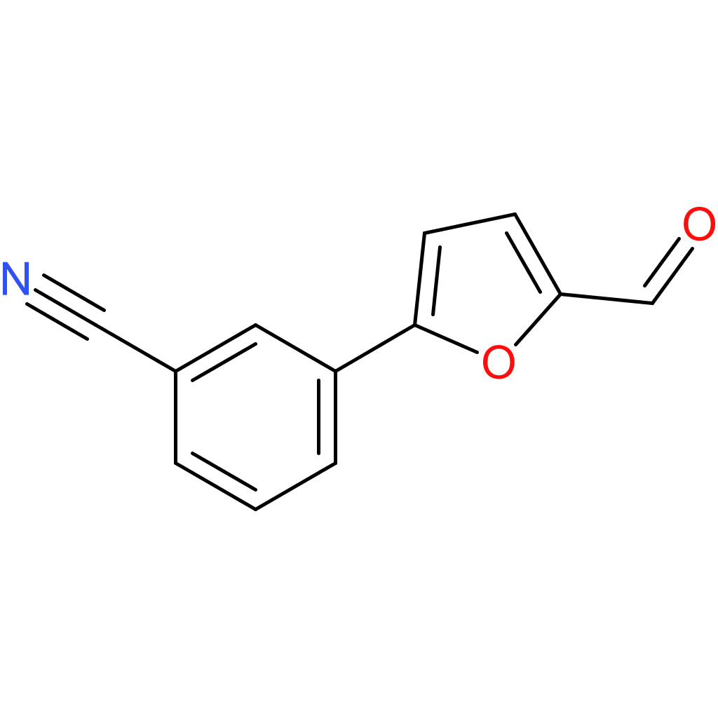3-(5-formylfuran-2-yl)benzonitrile