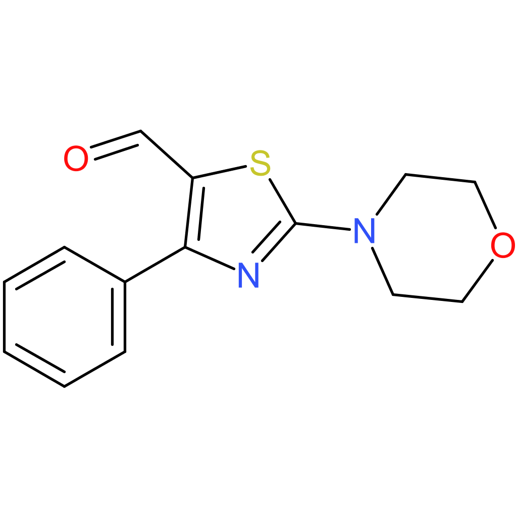 2-morpholino-4-phenylthiazole-5-carbaldehyde