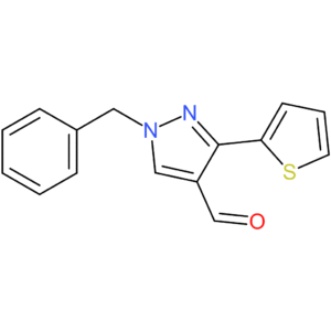 1-benzyl-3-(thiophen-2-yl)-1H-pyrazole-4-carbaldehyde