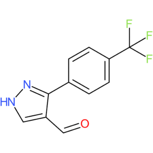 3-(4-(trifluoromethyl)phenyl)-1H-pyrazole-4-carbaldehyde