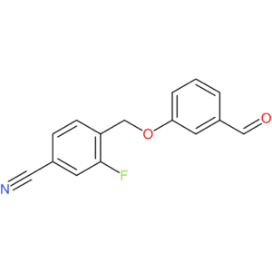 3-fluoro-4-((3-formylphenoxy)methyl)benzonitrile