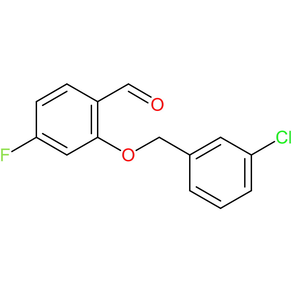 2-((3-chlorobenzyl)oxy)-4-fluorobenzaldehyde