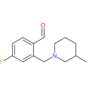 4-fluoro-2-((3-methylpiperidin-1-yl)methyl)benzaldehyde