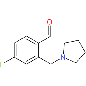 4-fluoro-2-(pyrrolidin-1-ylmethyl)benzaldehyde