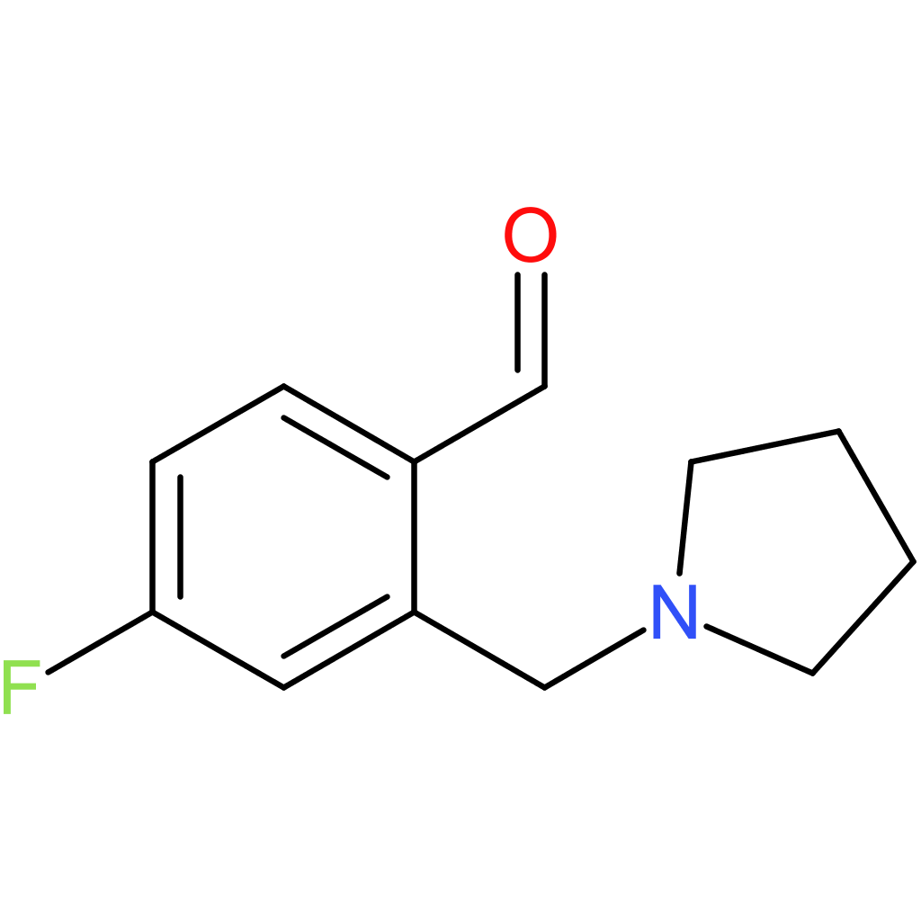 4-fluoro-2-(pyrrolidin-1-ylmethyl)benzaldehyde