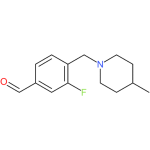 3-fluoro-4-((4-methylpiperidin-1-yl)methyl)benzaldehyde