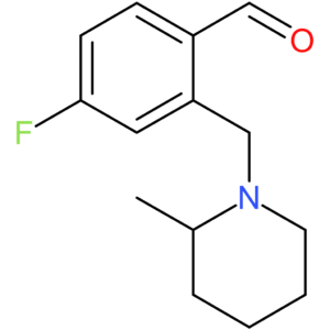 4-fluoro-2-((2-methylpiperidin-1-yl)methyl)benzaldehyde