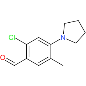 2-chloro-5-methyl-4-(pyrrolidin-1-yl)benzaldehyde