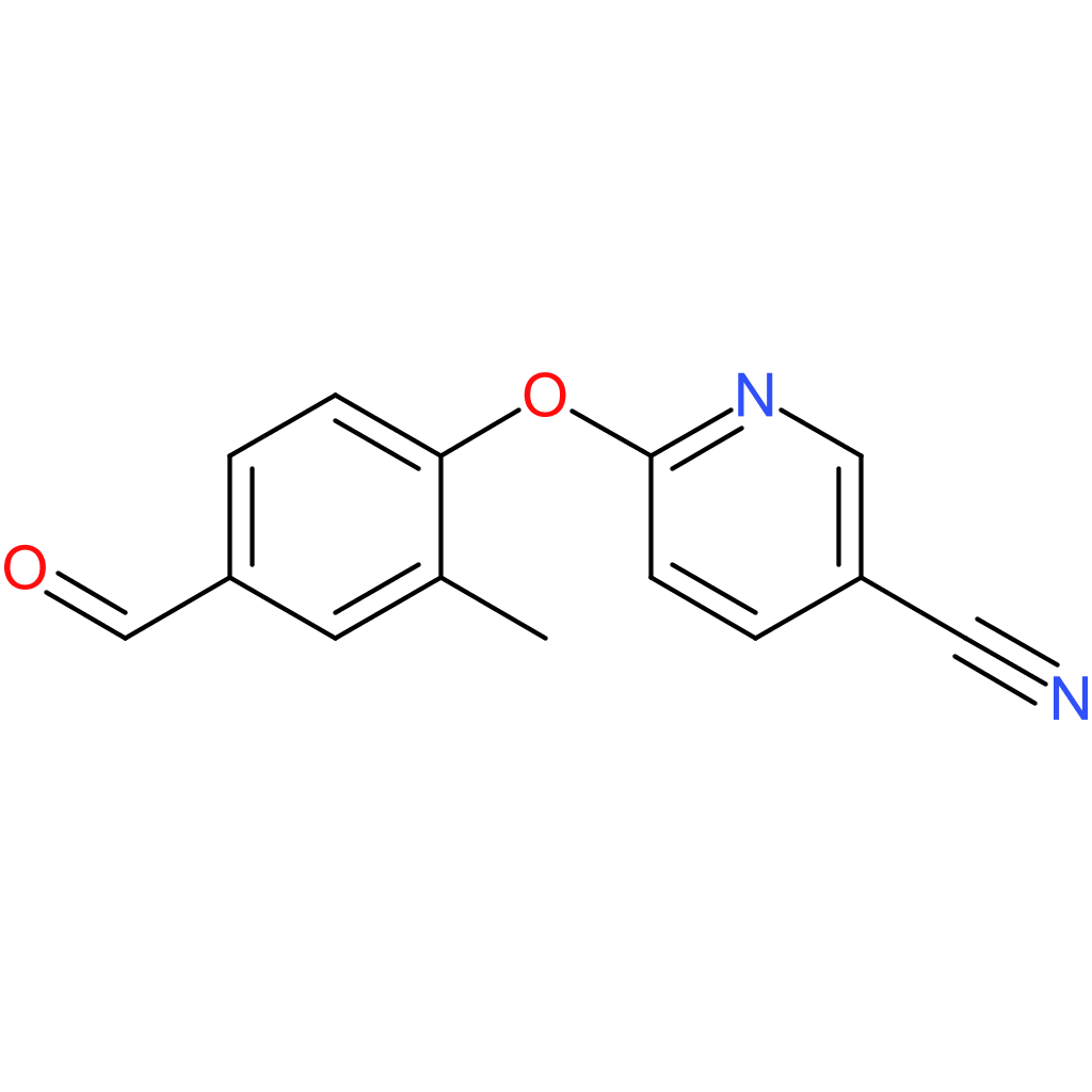 6-(4-formyl-2-methylphenoxy)nicotinonitrile