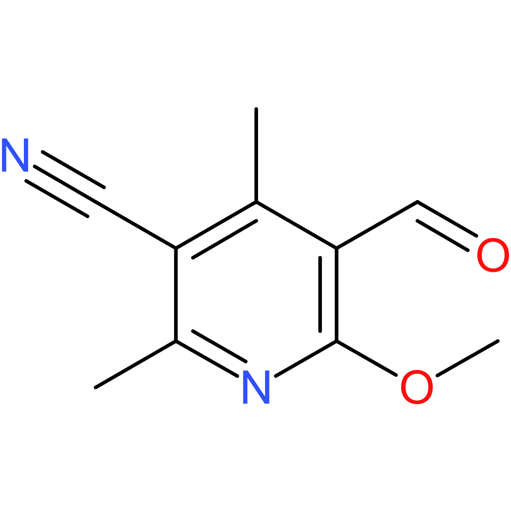 5-formyl-6-methoxy-2,4-dimethylnicotinonitrile