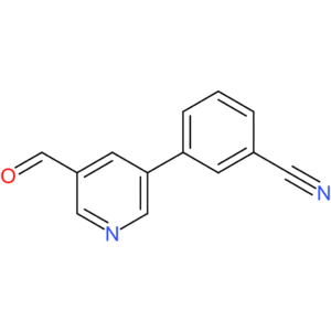 3-(5-formylpyridin-3-yl)benzonitrile