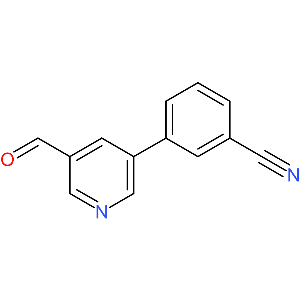 3-(5-formylpyridin-3-yl)benzonitrile