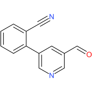 2-(5-formylpyridin-3-yl)benzonitrile
