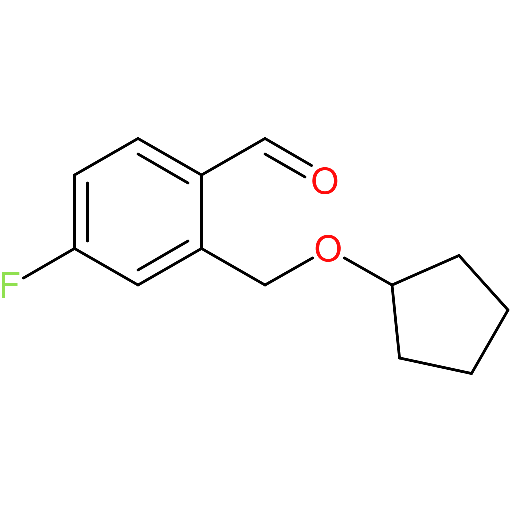 2-((cyclopentyloxy)methyl)-4-fluorobenzaldehyde