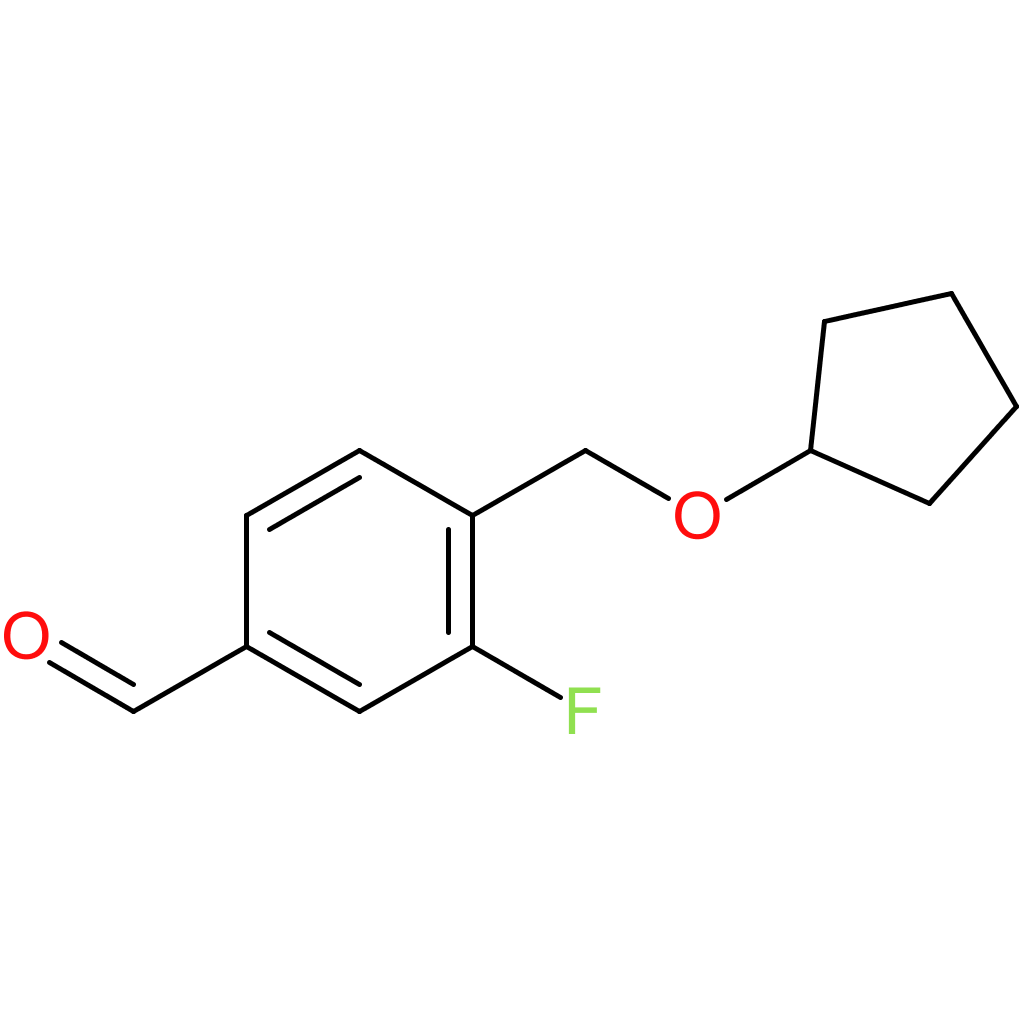 4-((cyclopentyloxy)methyl)-3-fluorobenzaldehyde