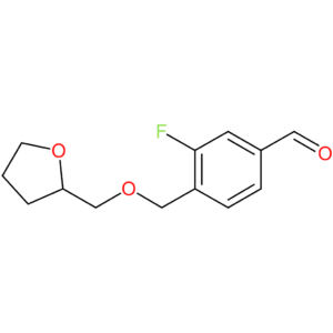 3-fluoro-4-(((tetrahydrofuran-2-yl)methoxy)methyl)benzaldehyde