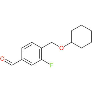 4-((cyclohexyloxy)methyl)-3-fluorobenzaldehyde