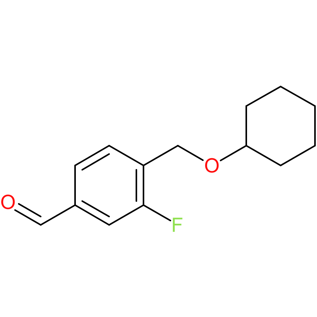4-((cyclohexyloxy)methyl)-3-fluorobenzaldehyde