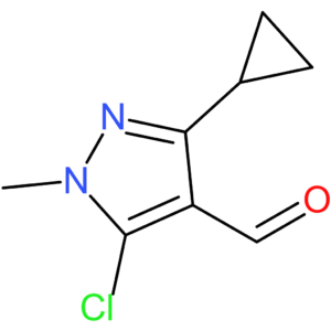 5-chloro-3-cyclopropyl-1-methyl-1H-pyrazole-4-carbaldehyde