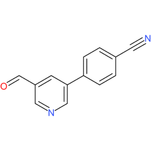 4-(5-formylpyridin-3-yl)benzonitrile