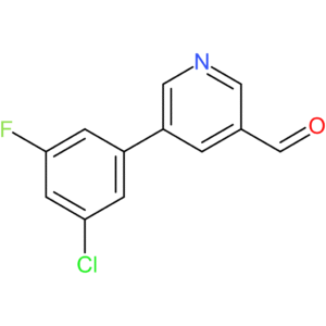5-(3-chloro-5-fluorophenyl)nicotinaldehyde