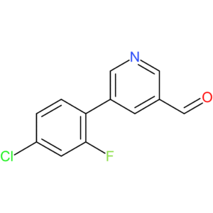 5-(4-chloro-2-fluorophenyl)nicotinaldehyde