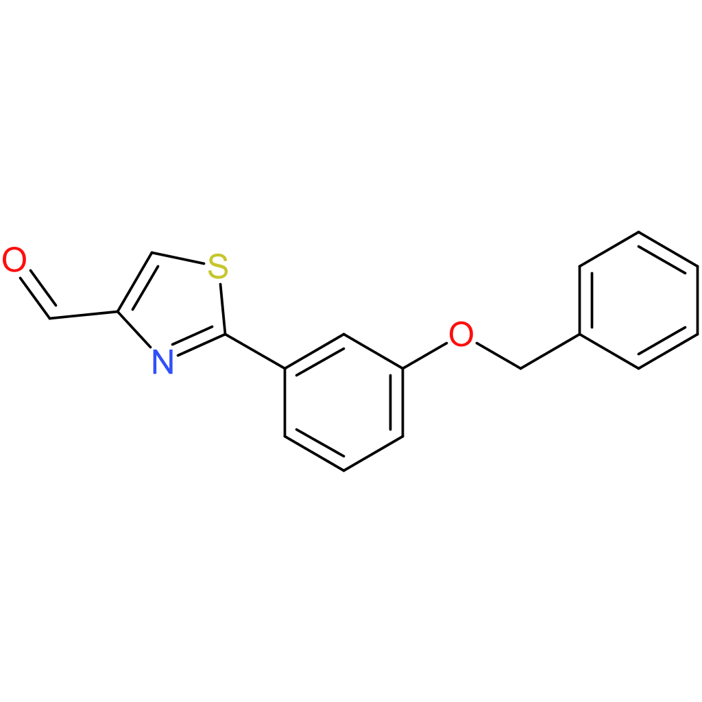 2-(3-(benzyloxy)phenyl)thiazole-4-carbaldehyde